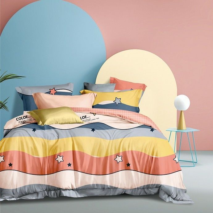 re Size Bedding del cotone degli insiemi 4pcs 3pcs 100 della lettiera del cotone della stampa 100 di 3D Digital