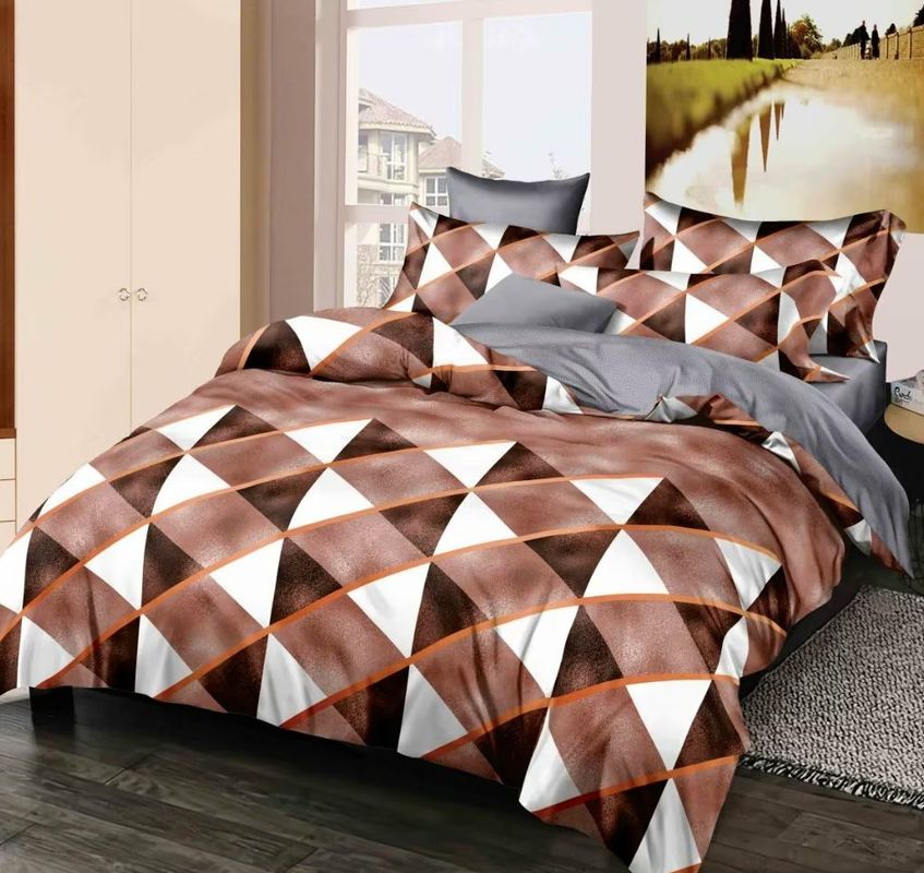 La lettiera domestica di Microfiber del tessuto mette il multi poliestere 100% di stampa a colori 4 pc federa e copertura del piumino