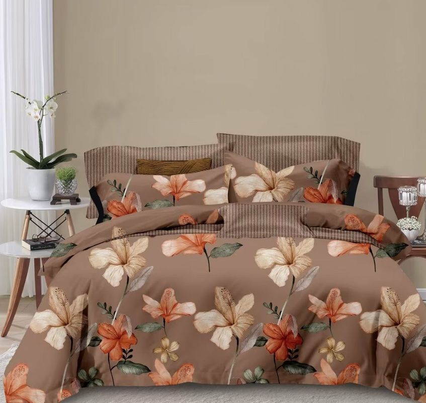la copertura 100% del piumino di 70-130gsm Microfiber ha fissato la multi stampa a colori
