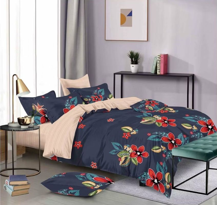 Personalizzi il poliestere geometrico respirabile 100% della copertura del piumino di Microfiber di colore